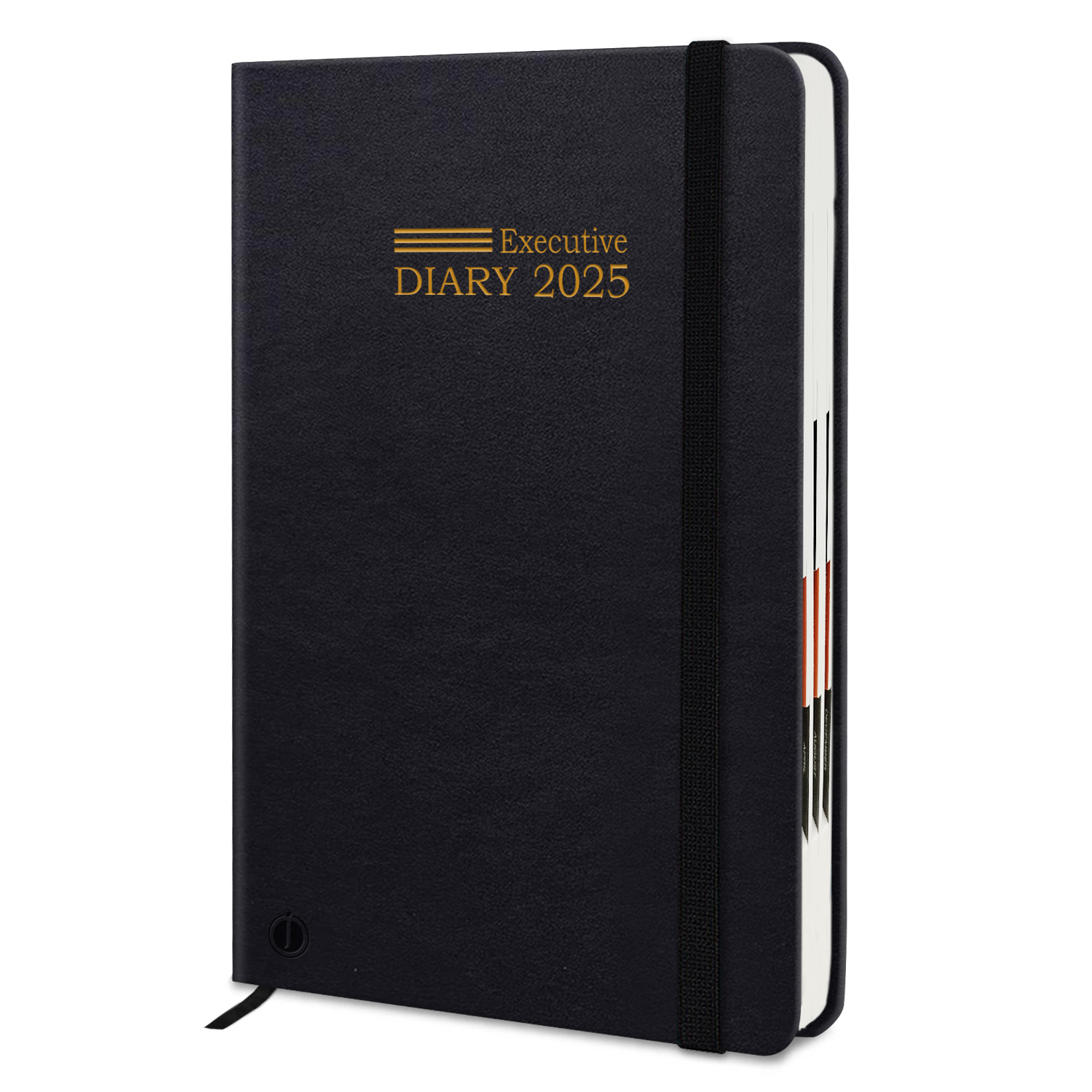 A5 Size Non Thermal Leather Cover Hard Bound Diary 2025